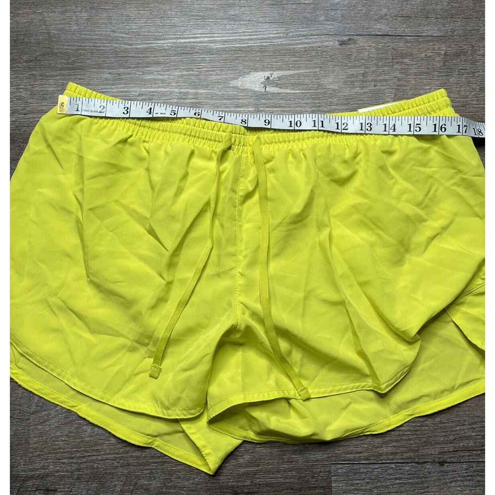 Old Navy Active Womens L Go-Dry Yellow Workout Lined Shorts Mesh K2 - Picture 3 of 7